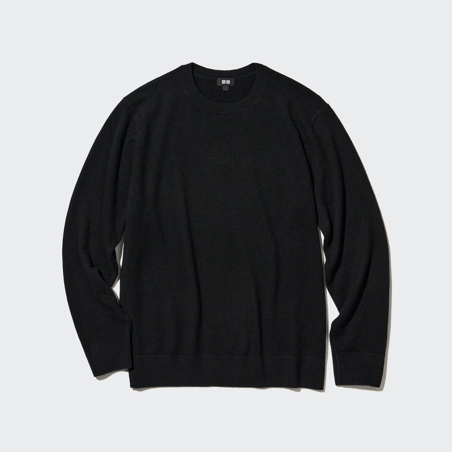 

Джемпер Uniqlo мужской с круглым вырезом кашемировый, черный