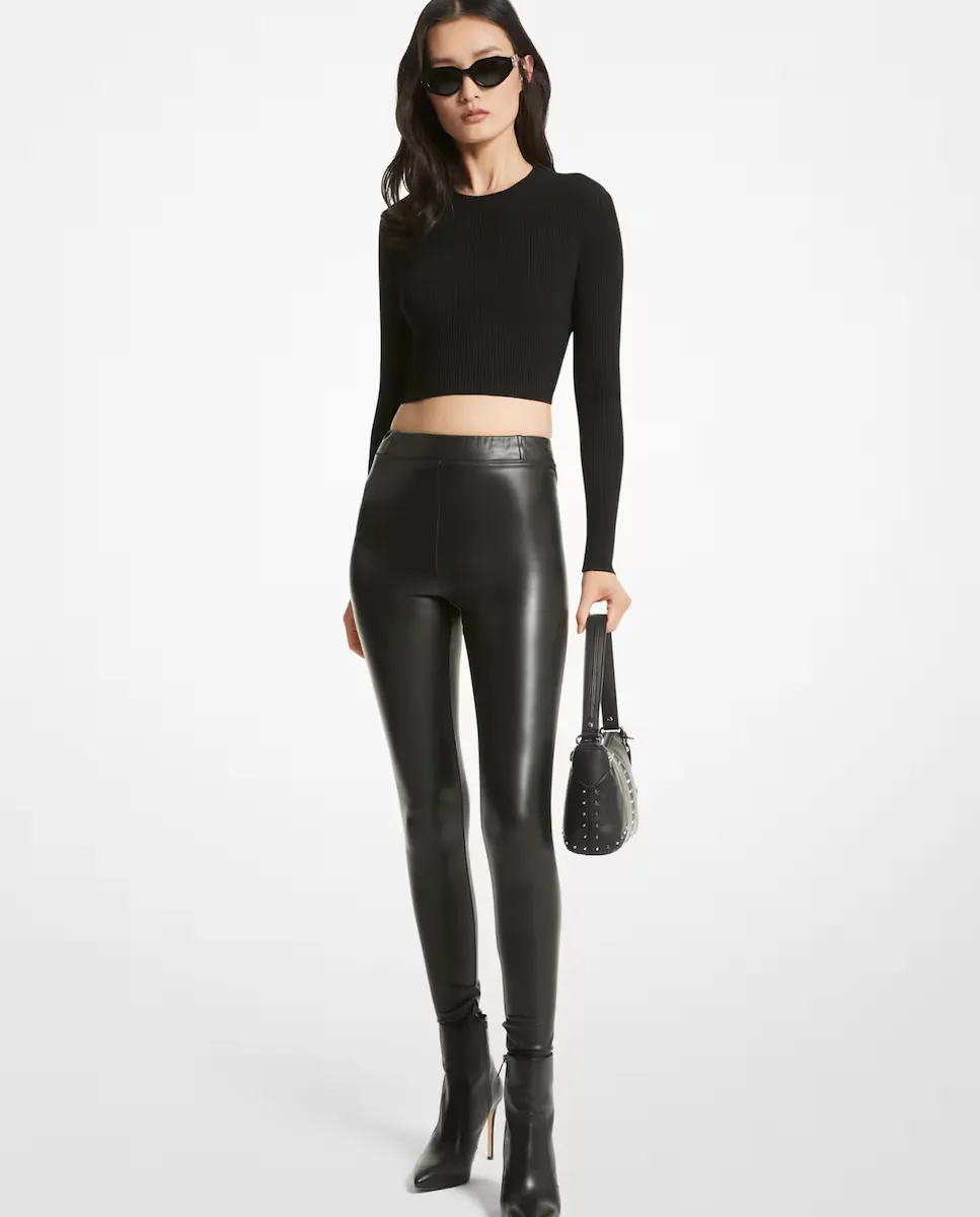 

Базовые эластичные женские леггинсы Michael Michael Kors, черный