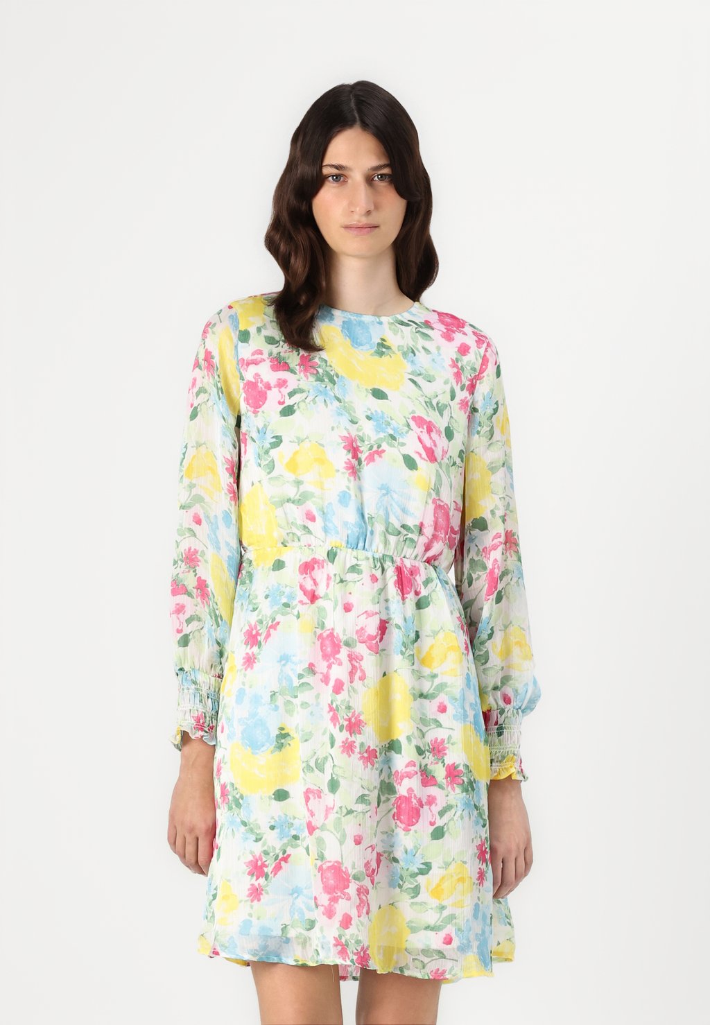 

Повседневное платье VMCLEO O NECK SHORT DRESS Vero Moda, белый