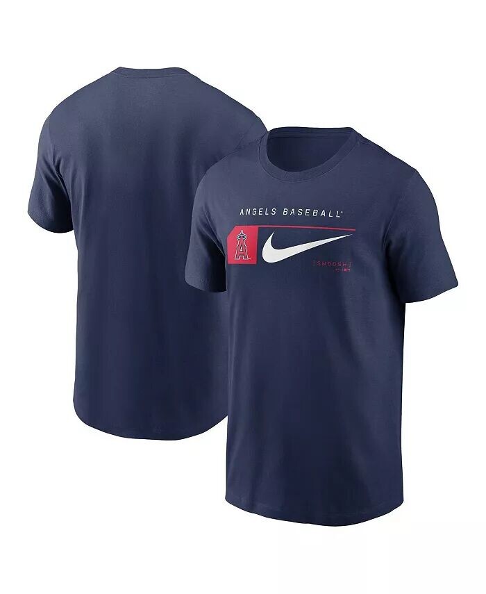 

Мужская темно-синяя футболка Los Angeles Angels Team Swoosh Lockup Nike, синий