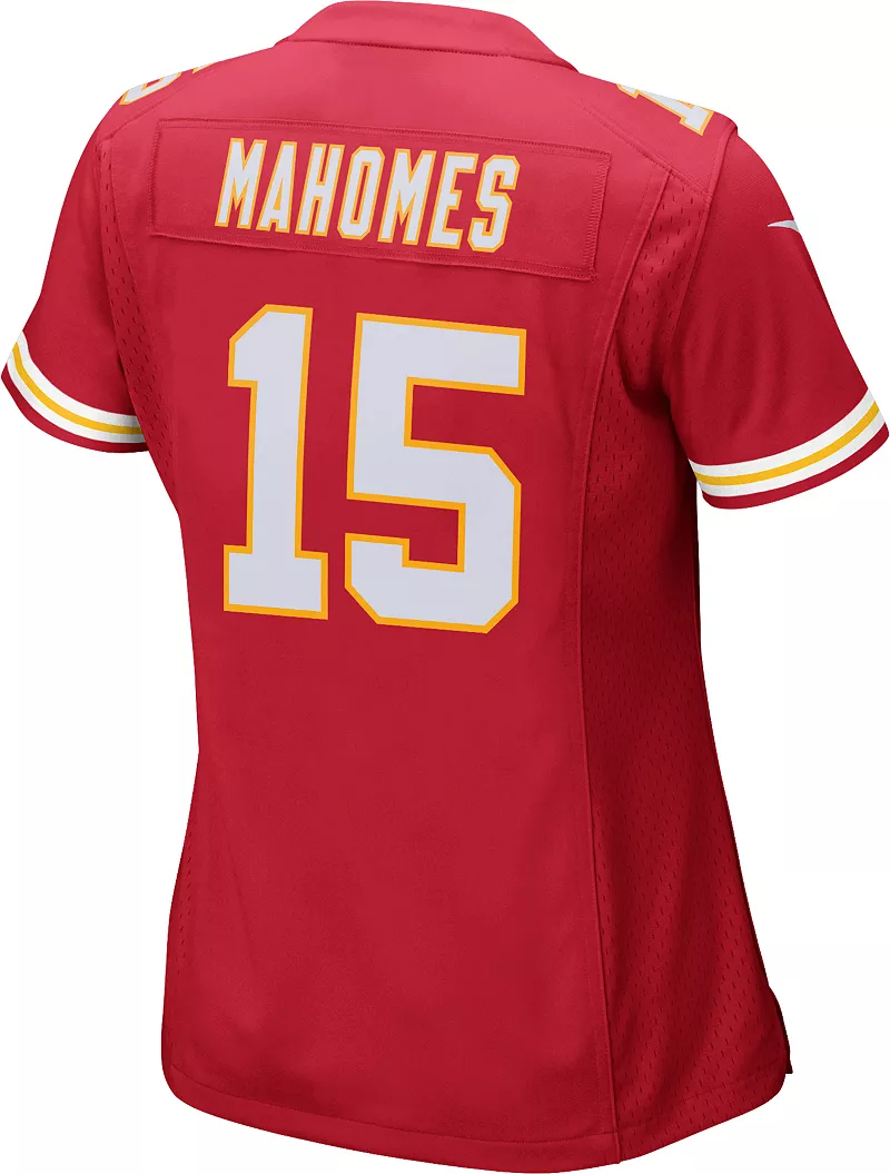 Женская красная игровая майка Nike Kansas City Chiefs Патрика Махоумса № 15 — фото 3