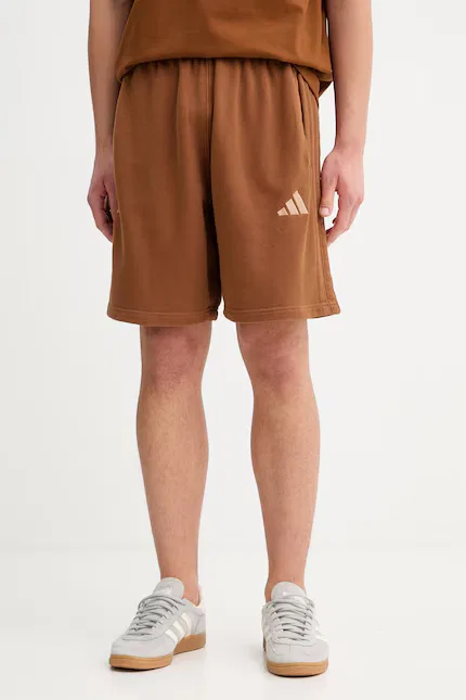 Шорты хлопковые Adidas, коричневый