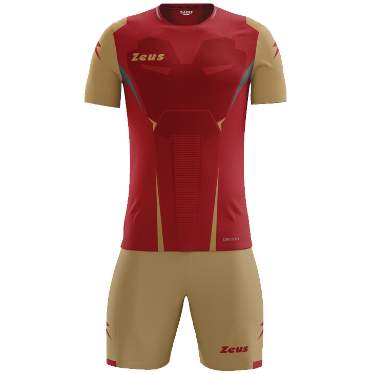 

Комплект джерси Zeus Kit Hero с шортами красное золото