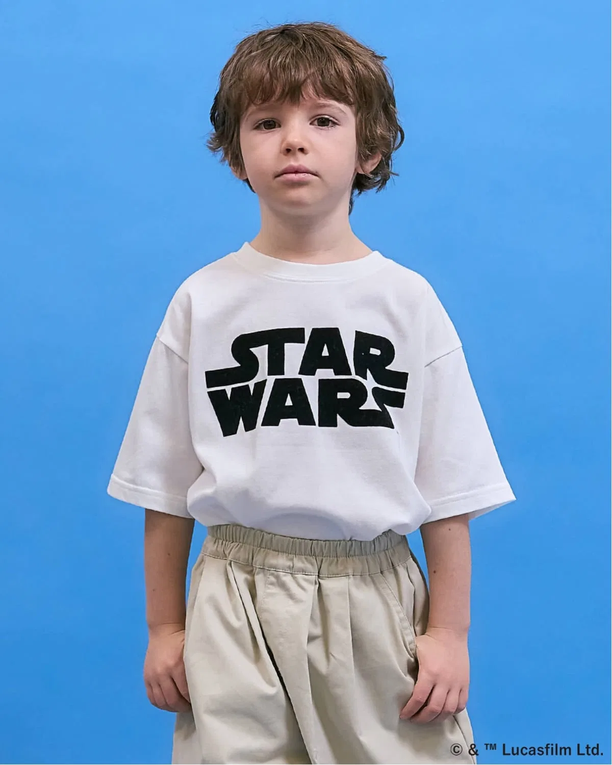 Детская футболка Star Wars с принтом b・ROOM белая