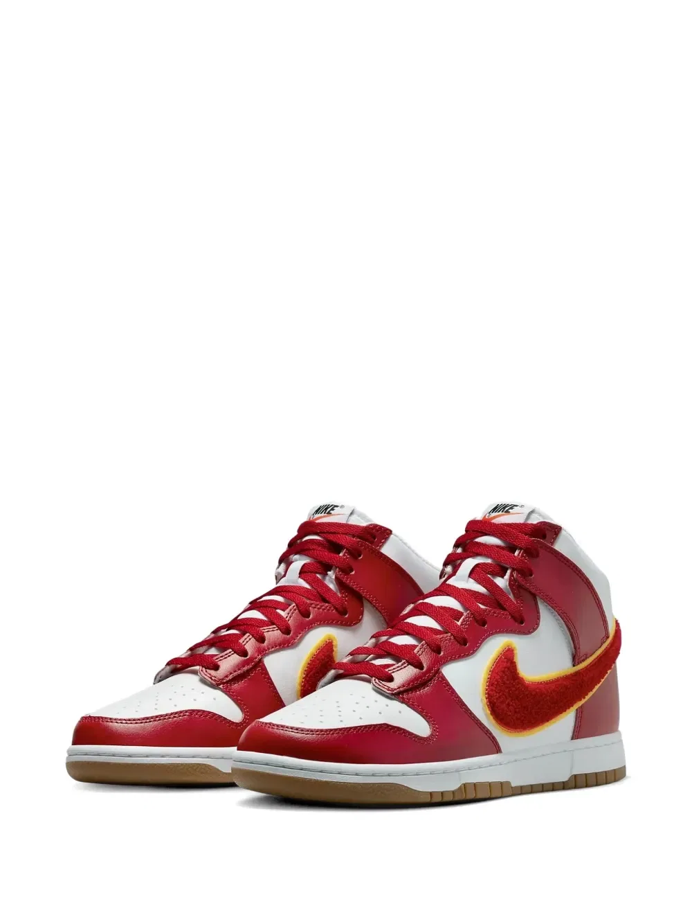 Кроссовки Dunk High Chenille Swoosh Nike, красный — фото 2