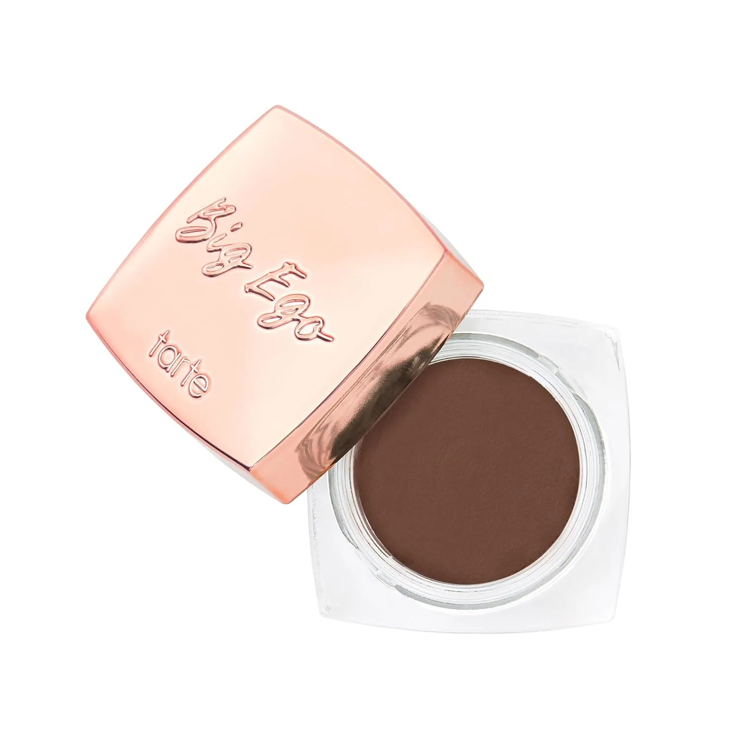 Tarte Big Ego Frameworker Brow Pomade - кремовая пигментированная гель-помада для бровей, водостойкая, стойкая к размазыванию и поту, с витамином E, веганская и cruelty free, dark warm brown