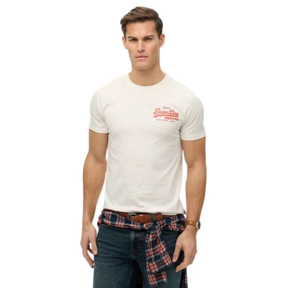 

Футболка с коротким рукавом Superdry Vl Tokyo Relaxed Fit, белый