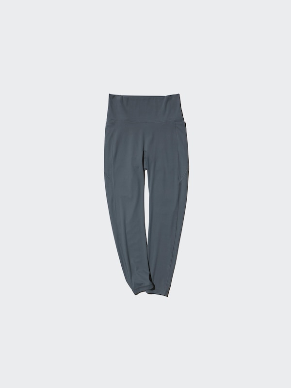 Ультраэластичные активные леггинсы (укороченные) Uniqlo, 08 dark grey — фото 3