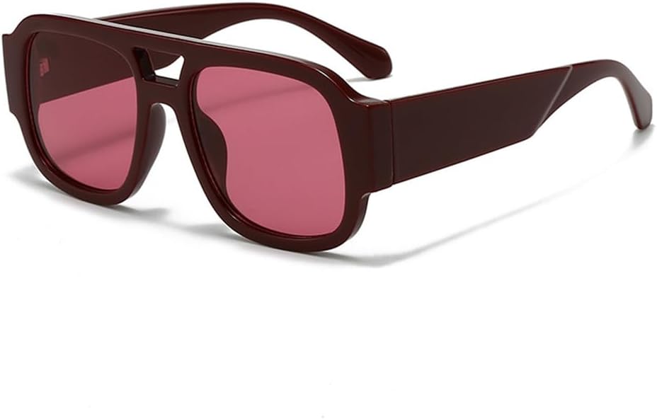 

Солнцезащитные очки UV400 – конфетного цвета, с двойной перемычкой и широкими дужками, подходят для женщин и мужчин, для бега и занятий спортом на открытом воздухе UYPTK, Red Red