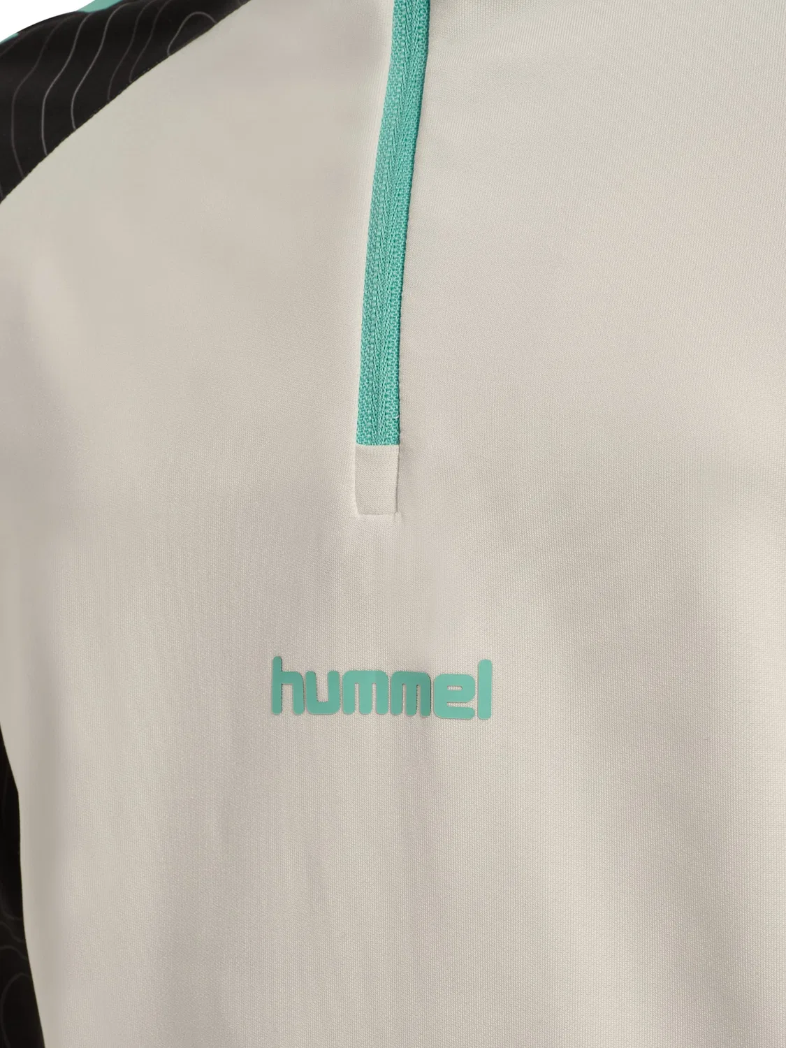 Спортивная толстовка с полузастежкой Hummel, vaporous gray/pool blue — фото 3