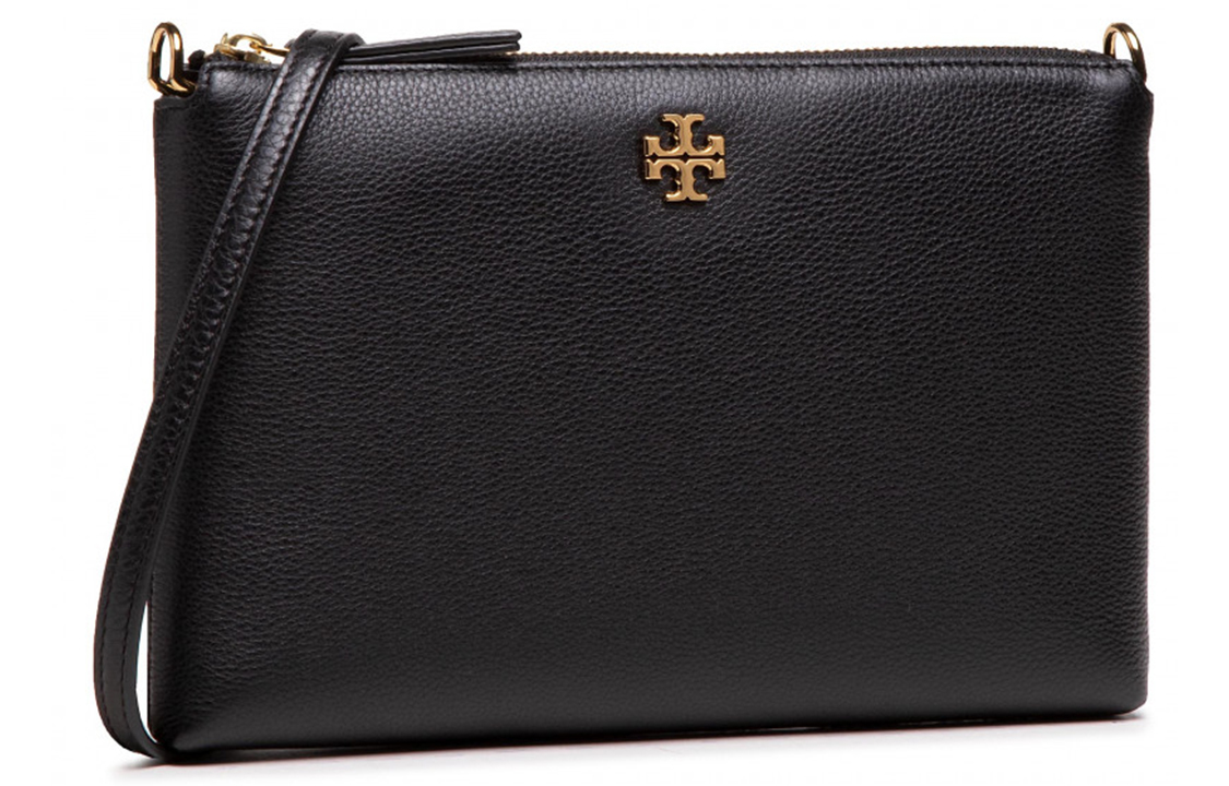 

TORY BURCH Мерсер Кожаная поясная сумка через плечо на молнии черная