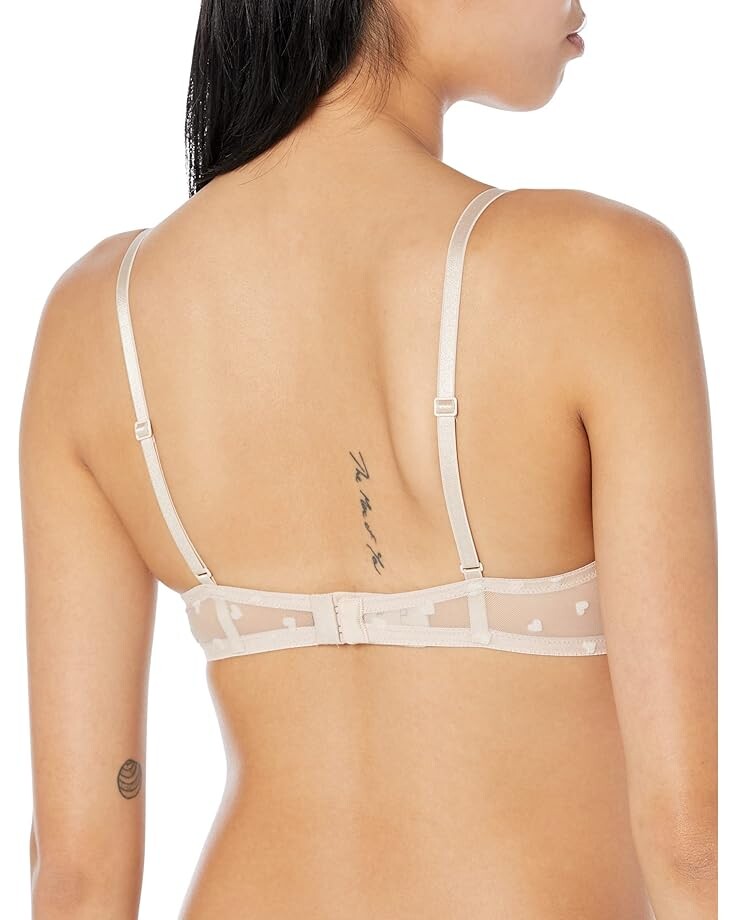

Бюстгальтер Journelle Victoire Flocked Hearts Plunge Bra, цвет Blush/Blush Hearts