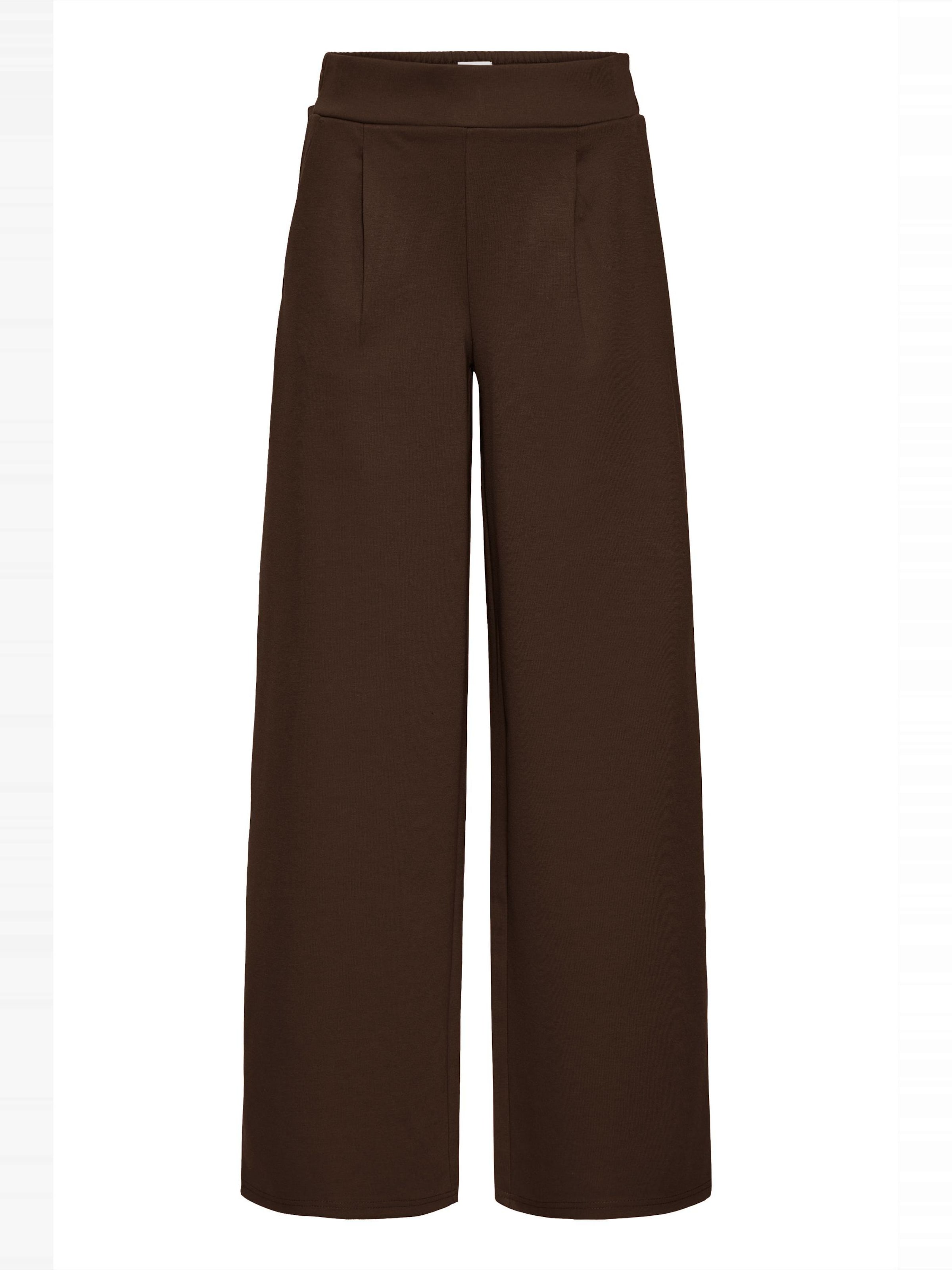 

ICHI Широкие брюки со складками спереди 'IHKate' в коричневом цвете