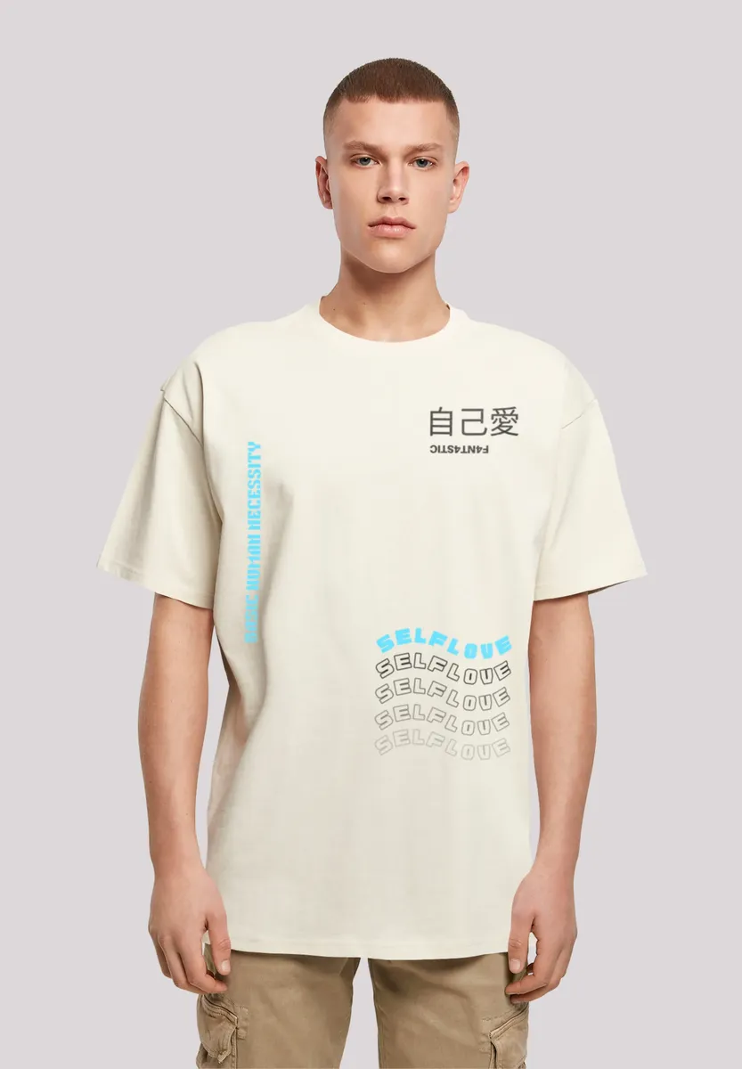 

F4NT4STIC Футболка "Self Love OVERSIZE TEE", принт, цвет Sand