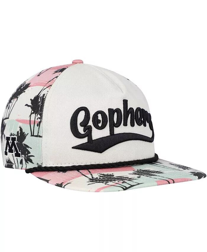 

Мужская кремовая кепка Minnesota Golden Gophers High Tide Golfer Snapback New Era, слоновая кость/кремовый