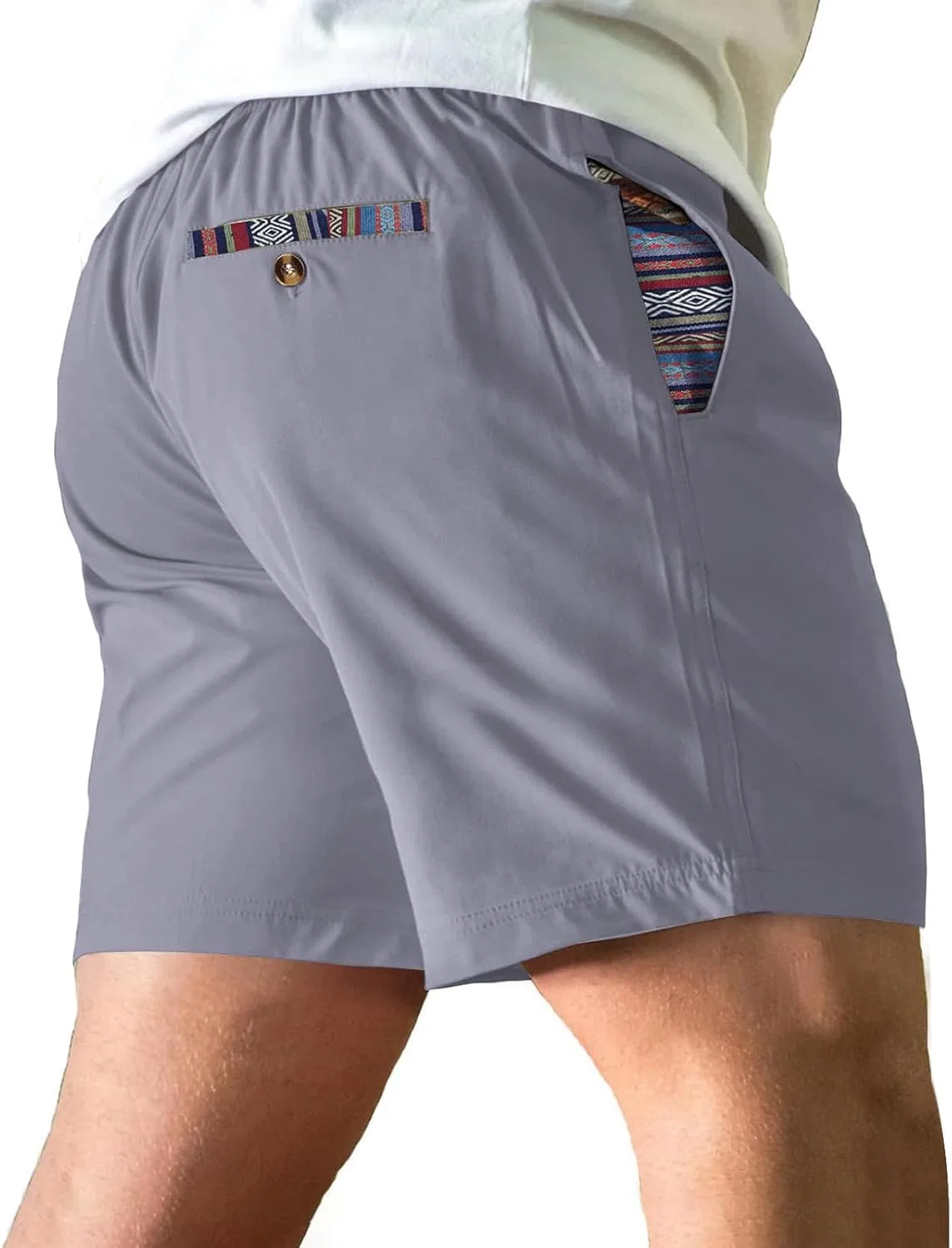 Мужские шорты Active Running Shorts с карманами, легкие, серые — фото 2