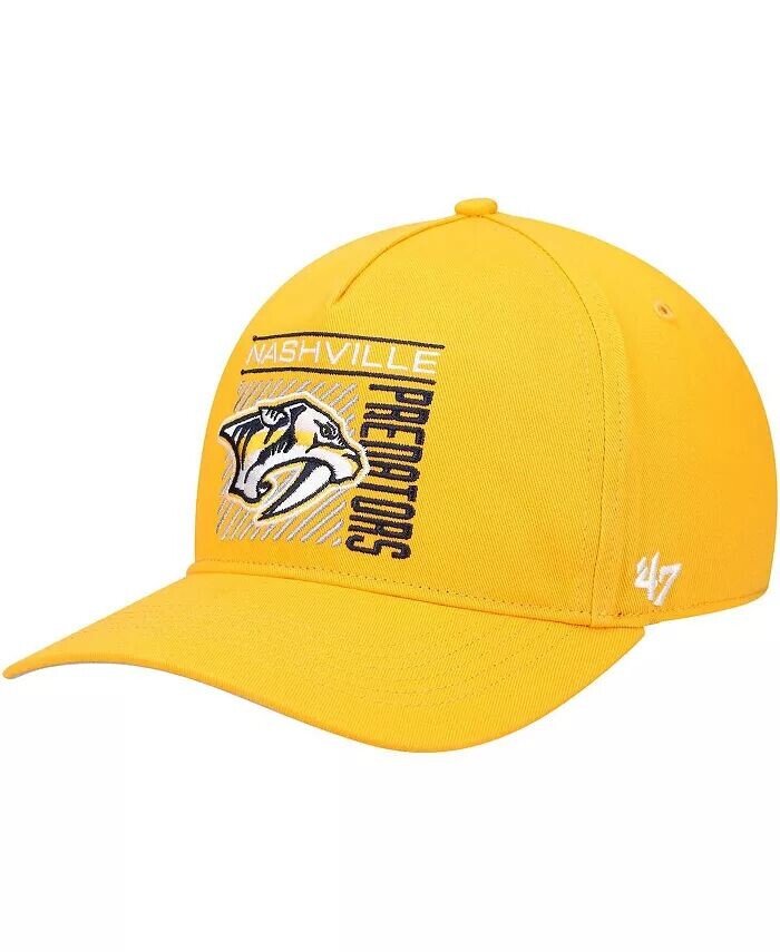 

Мужская кепка '47 Gold Nashville Predators Reflex Hitch Snapback '47 Brand, золотой