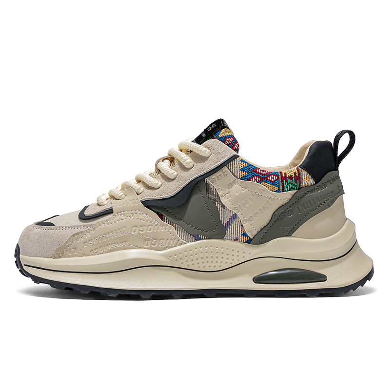 

YUZHAOLIN Мужские низкие повседневные туфли бежево-зеленые, цвет Beige Green