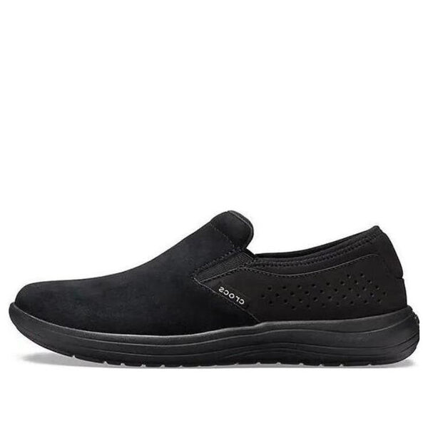 

Кроссовки reviva suede slip-on 'black' Crocs, черный