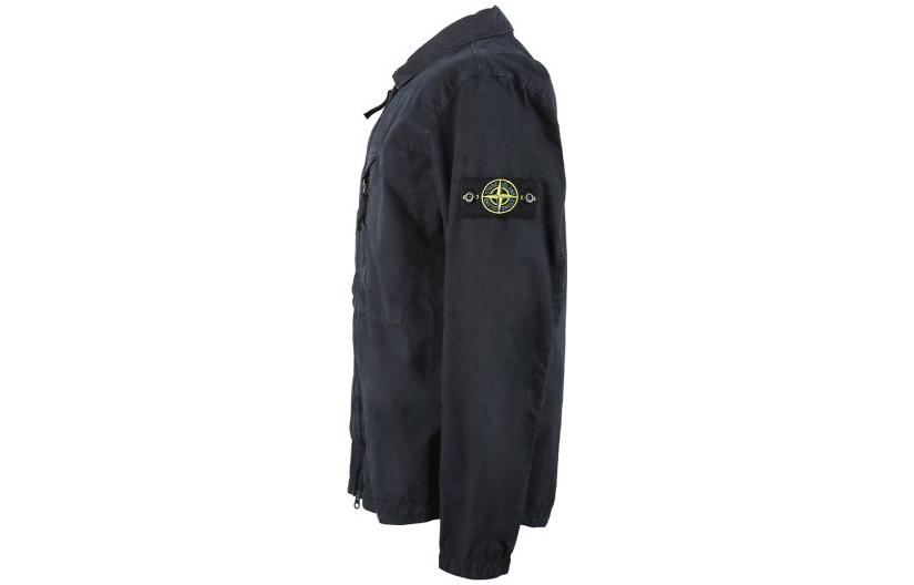 Весна-Лето 2023 Нейлоновая куртка Meta Унисекс Черный Синий STONE ISLAND — фото 4