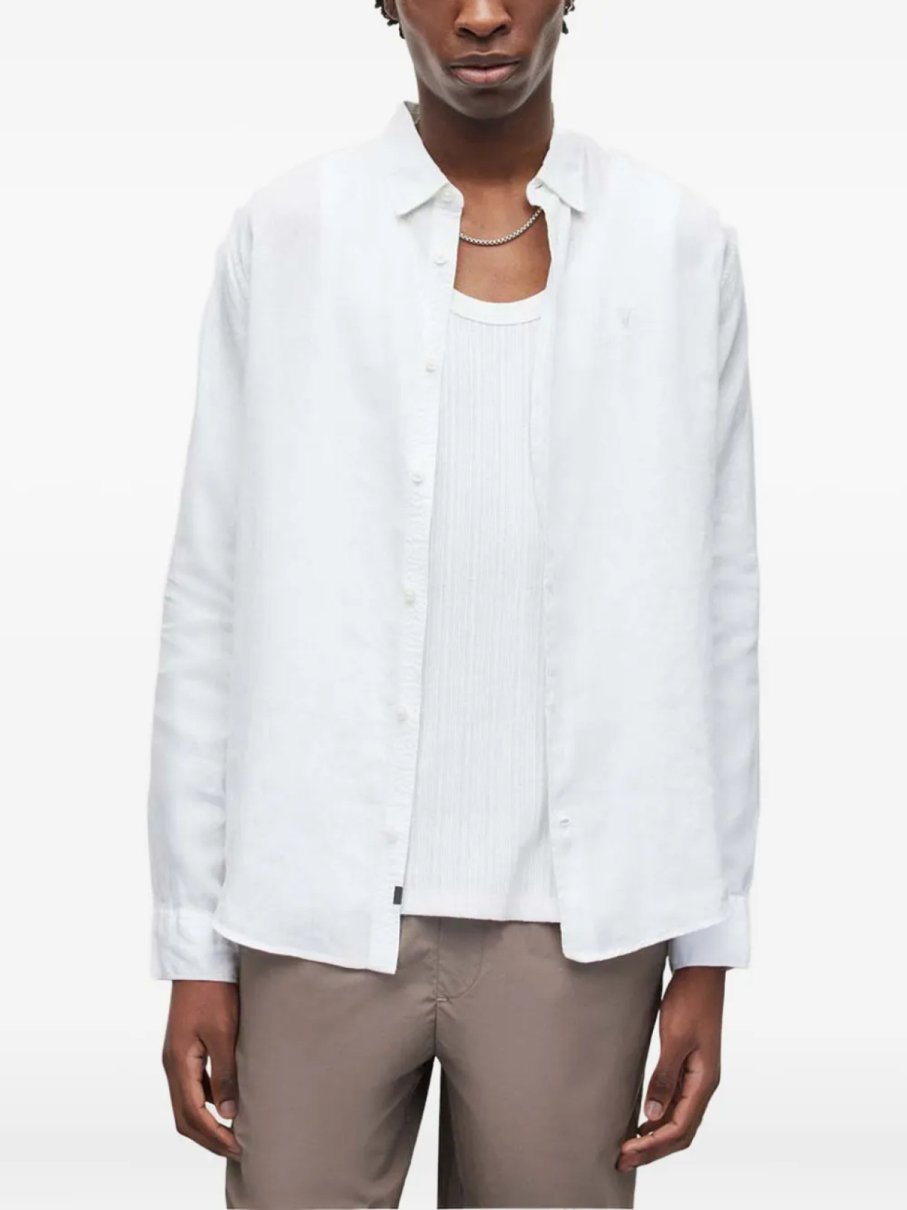 

Футболка AllSaints с длинными рукавами, белый