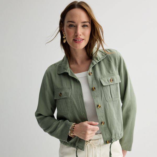

Маленькая летняя куртка Sonoma Goods For Life, цвет madri green