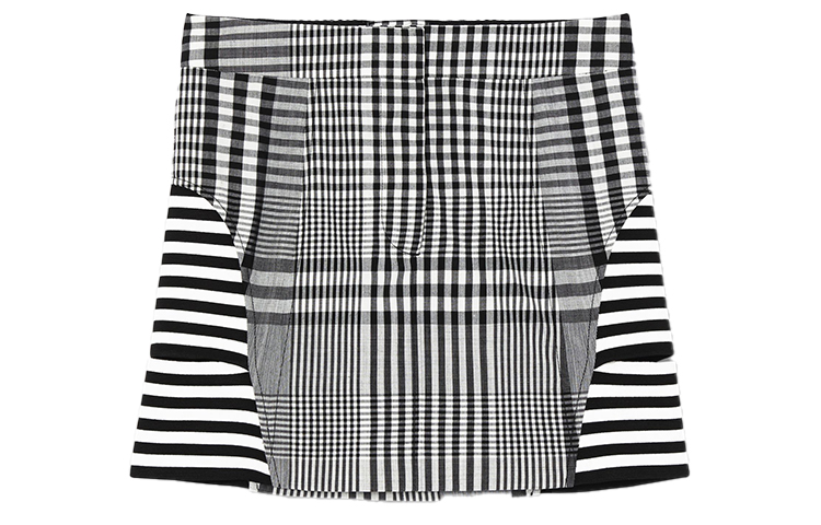 Юбка Кожаная Burberry, женская, короткая юбка, черный — фото 3