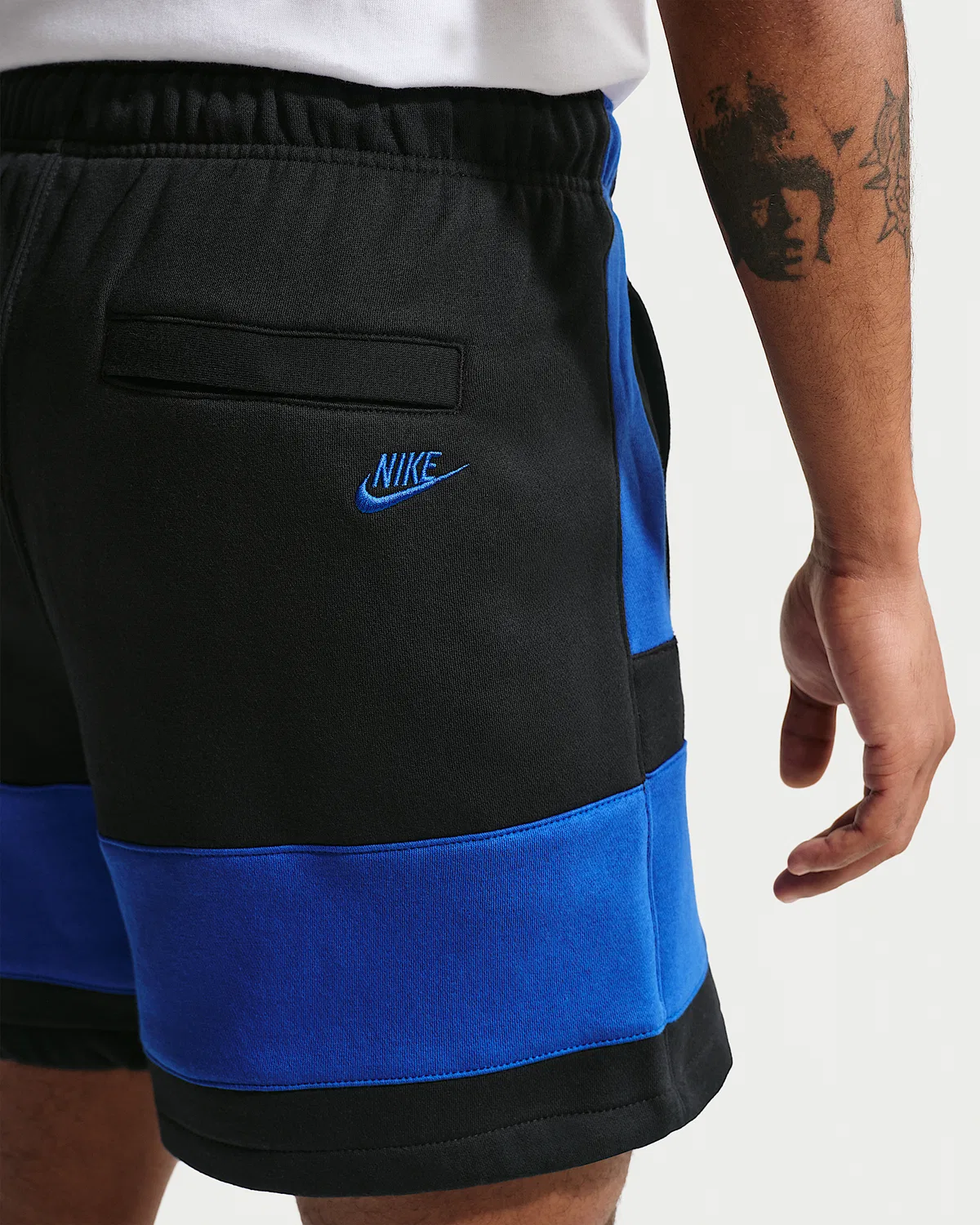Мужские флисовые шорты Nike Sportswear Club, Black/Game Royal/Black/Game Royal — фото 3