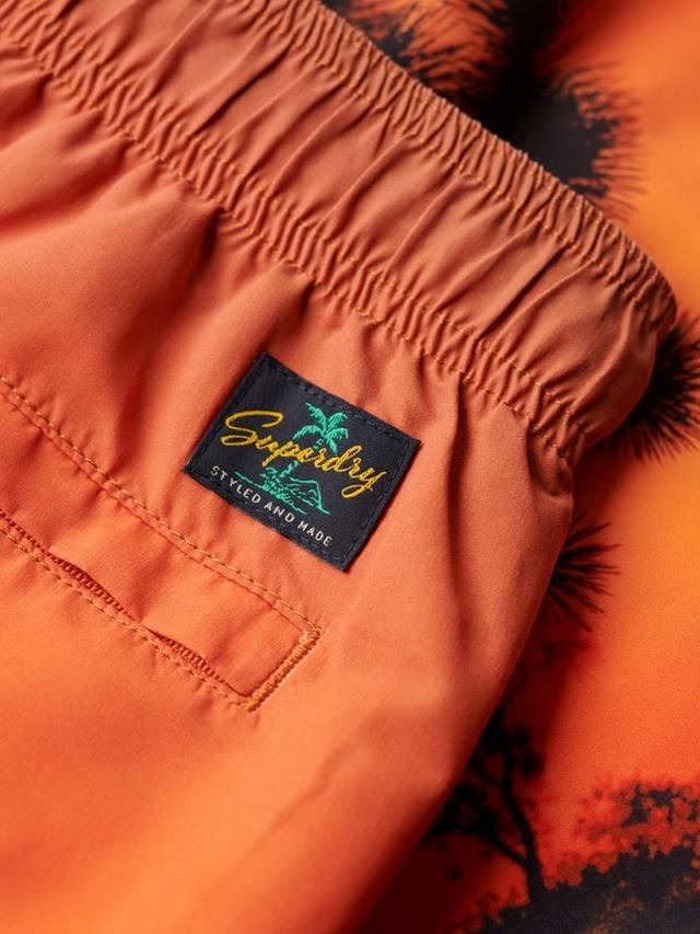 Фотографические плавательные шорты 17 дюймов Superdry, цвет Sunset Orange — фото 3