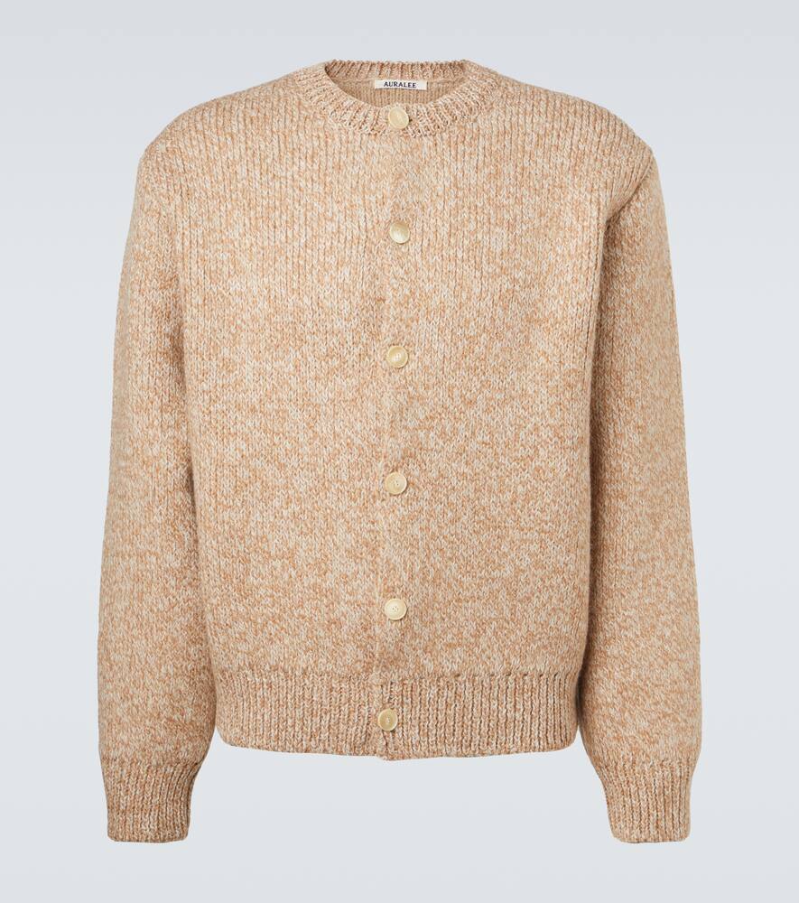 

Кардиган из смеси шерсти и альпаки Auralee, Beige