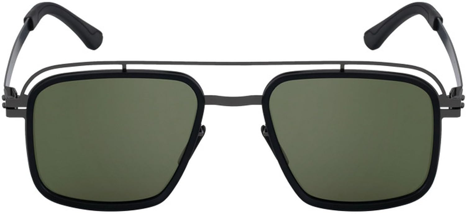 

Ретро квадратные солнцезащитные очки для женщин и мужчин, винтажные, с двойной перемычкой, металлическая оправа, защита от УФ-излучения, мужские солнцезащитные очки-пилот mincl, Green