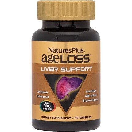 

NaturesPlus AgeLoss Поддержка печени с артишоком, расторопшей и холином, 90 капсул Nature's Plus