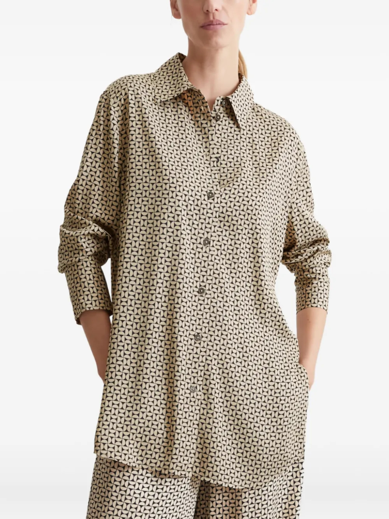 

Marc O'Polo рубашка с узором, нейтральный