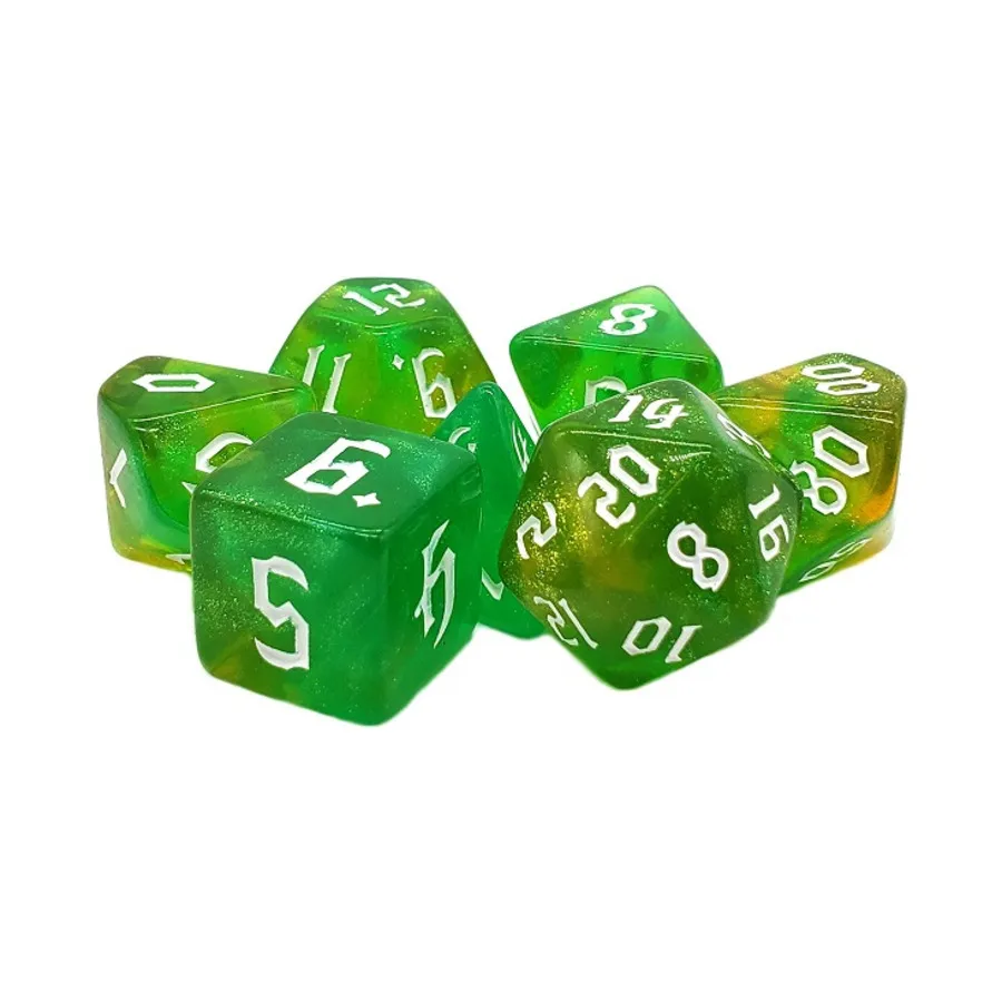 

Poly Set Fairy Lights с белым (7), Acrylic-Resin Dice - Galaxy