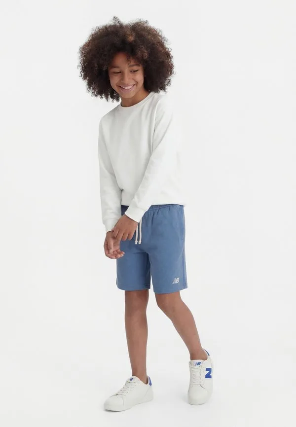 Короткие спортивные штаны с небольшим логотипом New Balance, Heron Blue