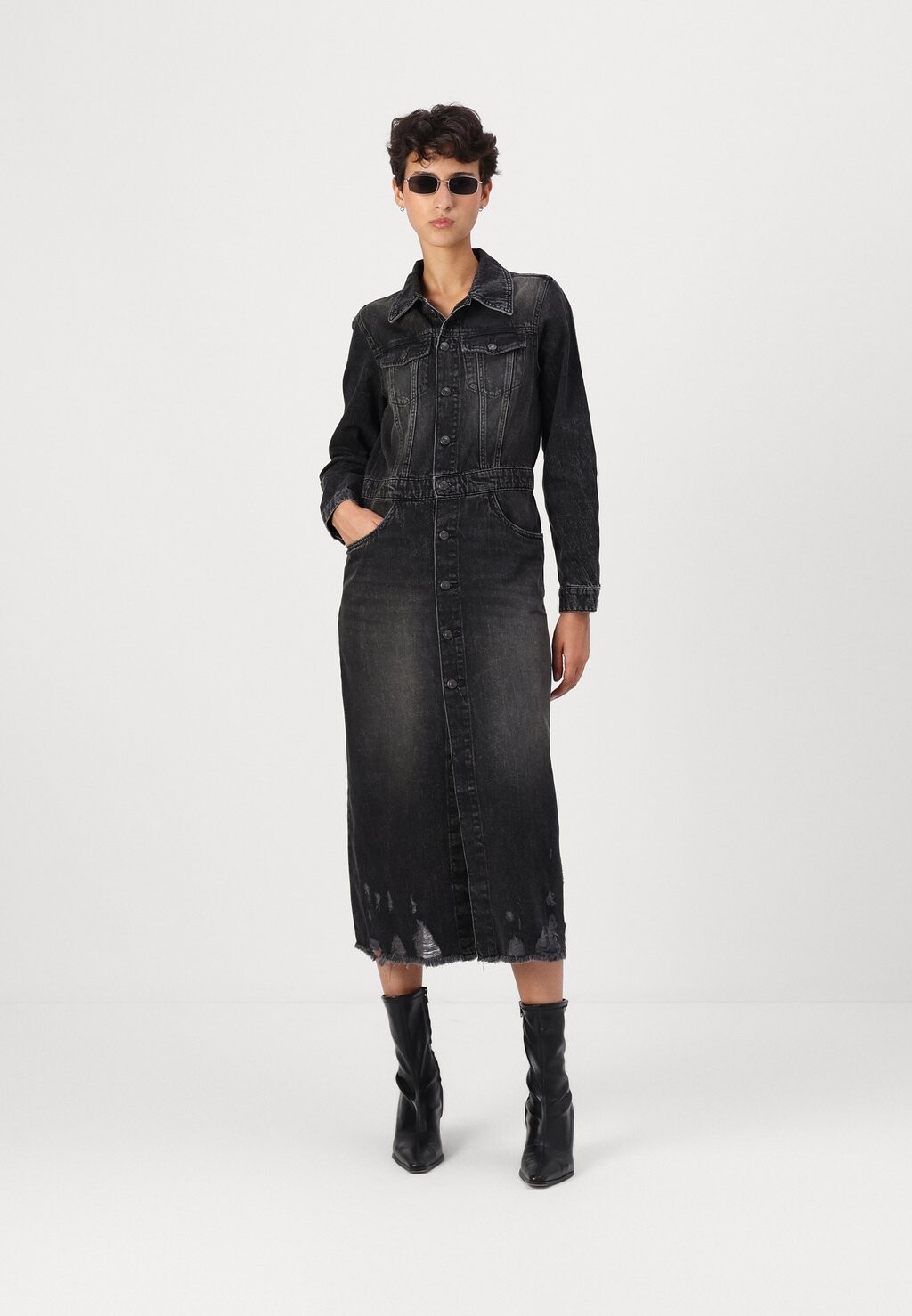 

Платье из денима ONLBROADWAY LONG DRESS ONLY, серый деним