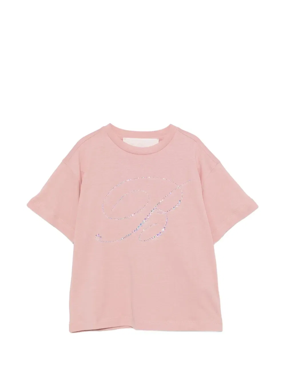 Футболка с круглым вырезом Miss Blumarine, розовый