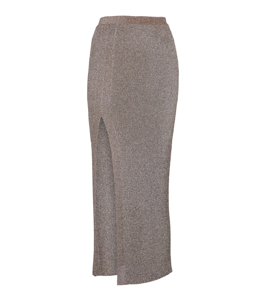 

Металлизированная юбка миди с рельефной вязкой Missoni, L800x