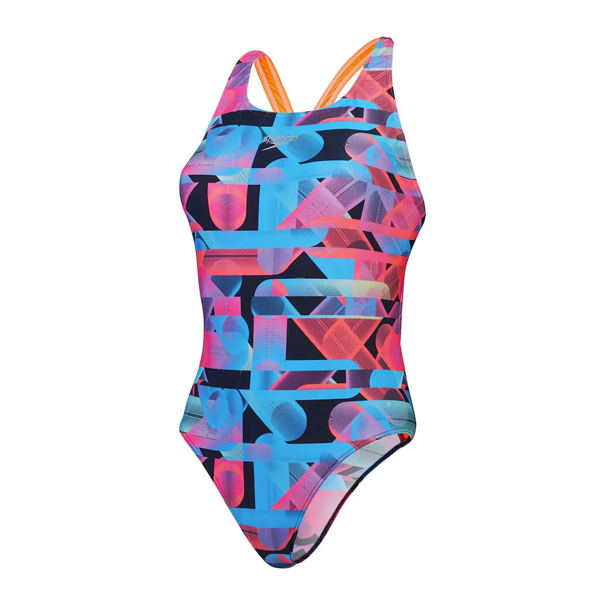 

Женский купальник Speedo Allover Digital Powerback, красный