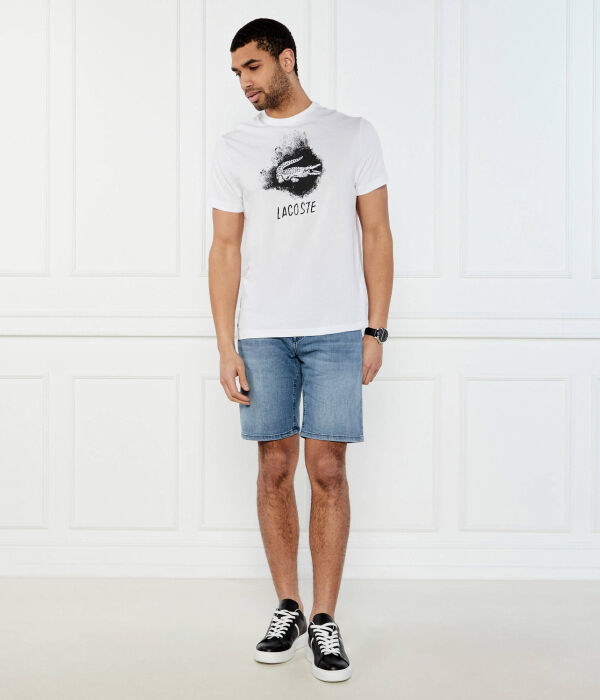 Футболка с ультрасухим рисунком Regular fit Lacoste, белый — фото 2