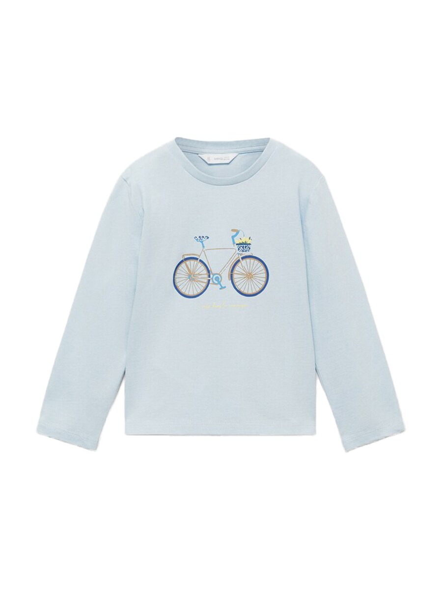 

Рубашка MANGO KIDS BICI, темно-синий/светло-синий