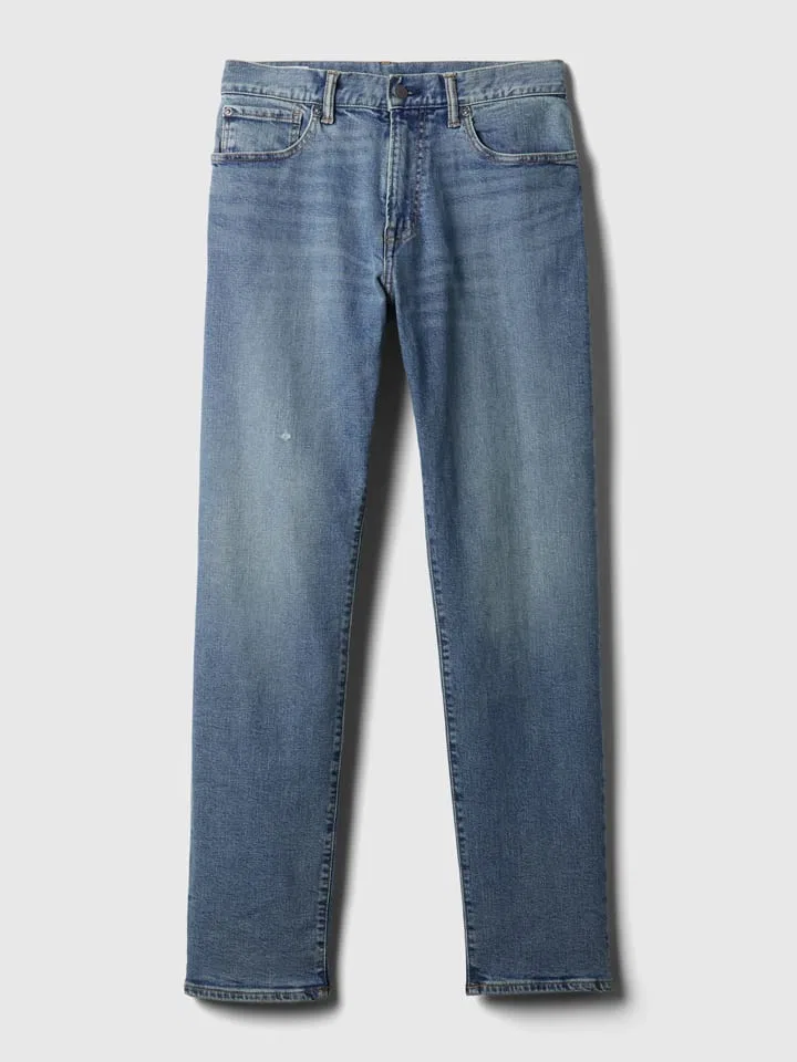 Джинсы slim fit, GAP, синий — фото 4