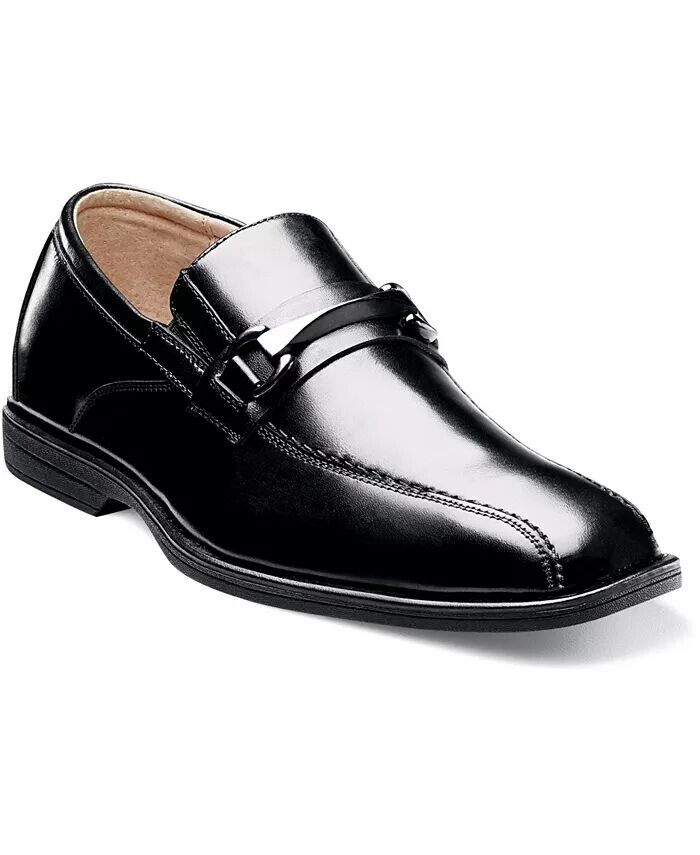 

Малыши мальчики показывают велосипедные туфли Toe Bit Jr. Loafer Shoes Florsheim