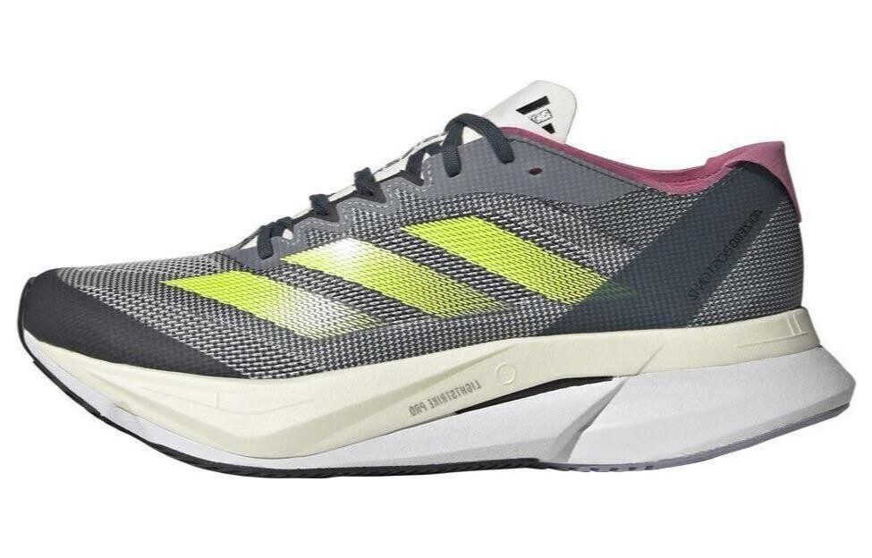 

Кроссовки adidas Women's Adizero Boston 12 'Arctic Night Lucid Lemon', серый