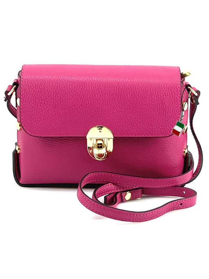 

Сумка через плечо Florence, кожа, фуксия, розовый, около 22 см Florence