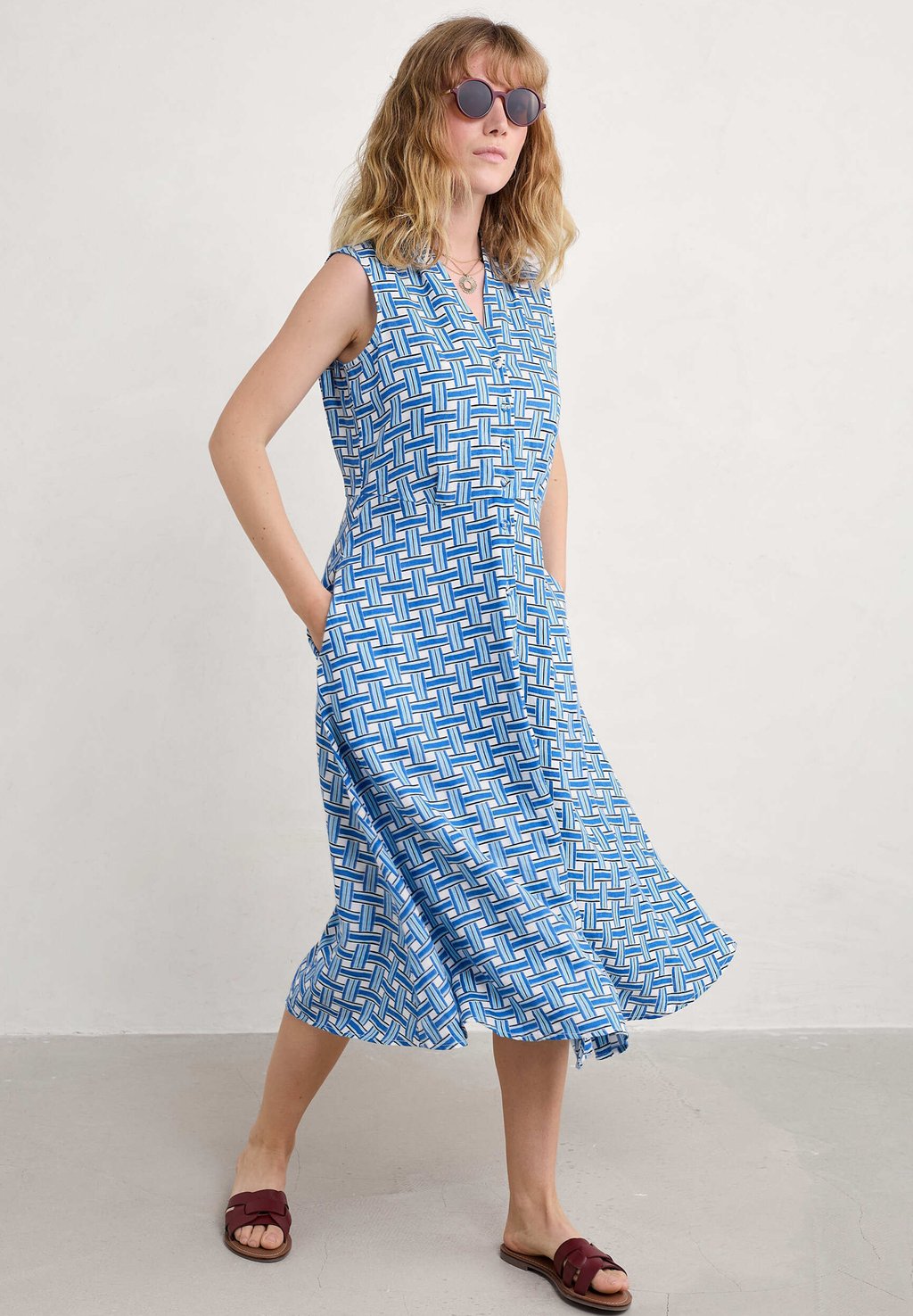 

Платье-рубашка SLEEVELESS Seasalt Cornwall, синий