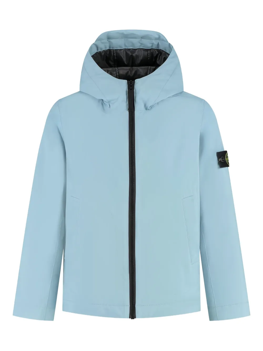 

Куртка с капюшоном и нашивкой с логотипом Stone Island Junior, синий