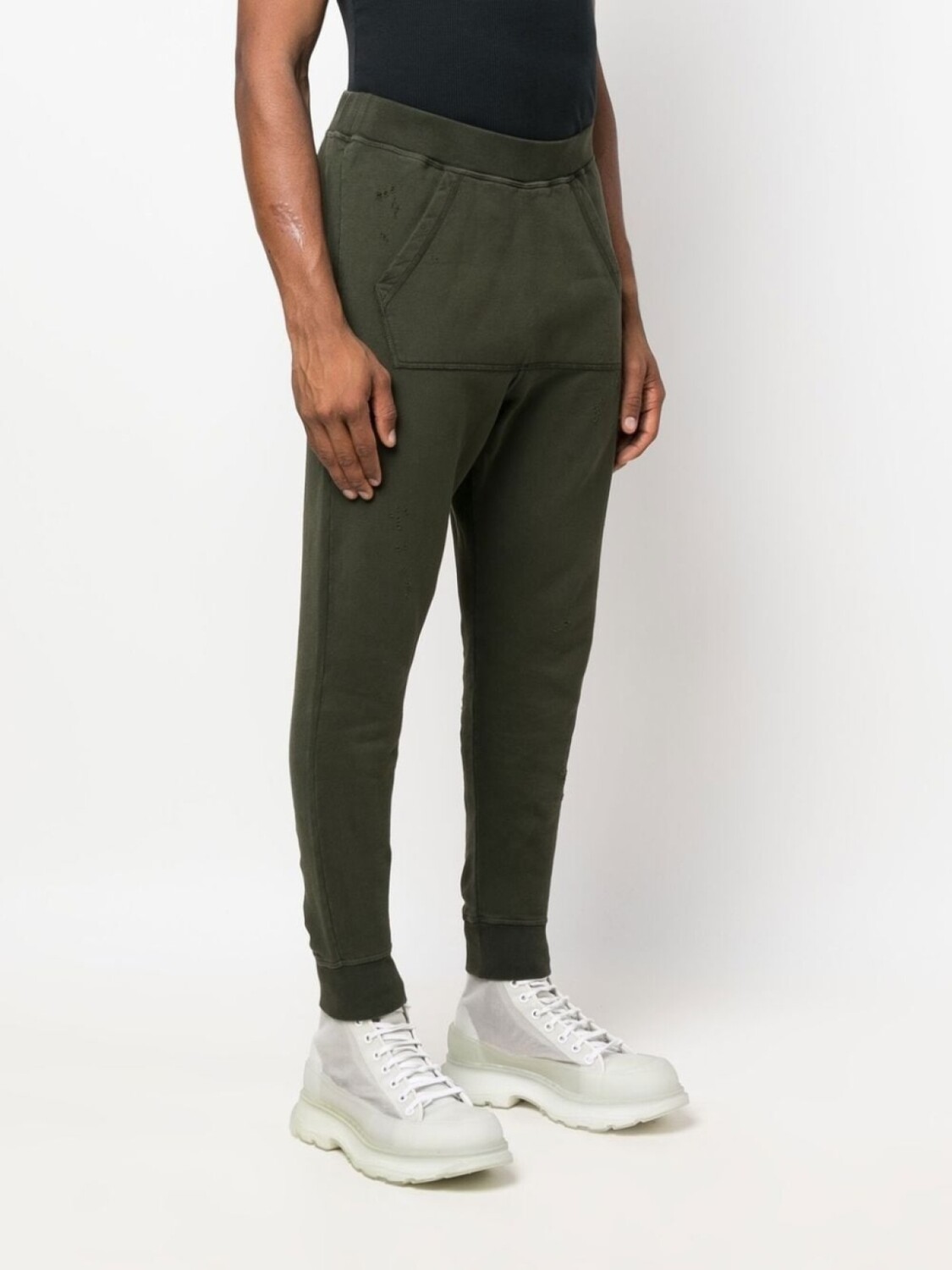

DSQUARED2 зауженные спортивные брюки, зеленый