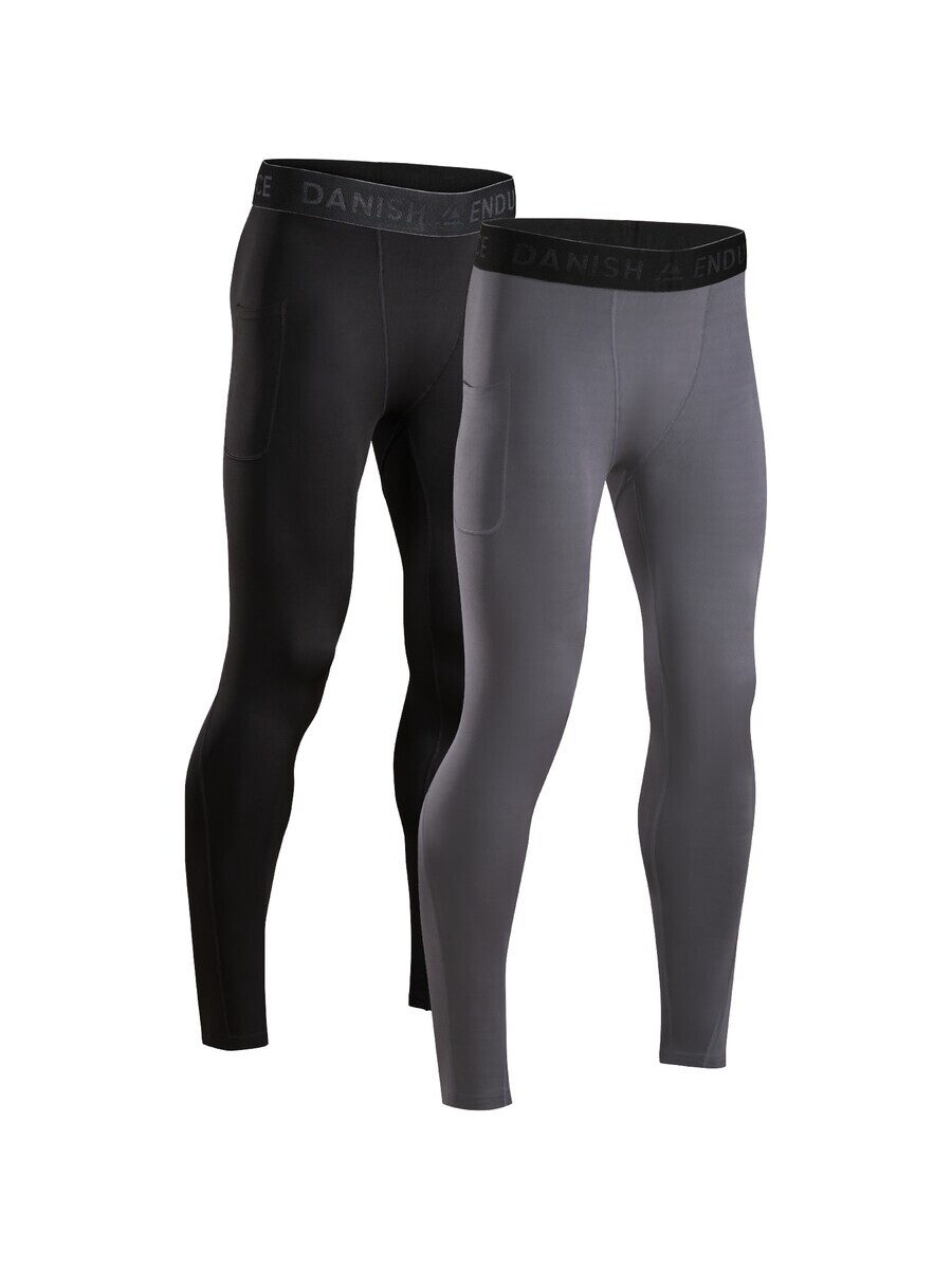 

Брюки DANISH ENDURANCE Regular Athletic Pants Compression Tights, цвет grey/black