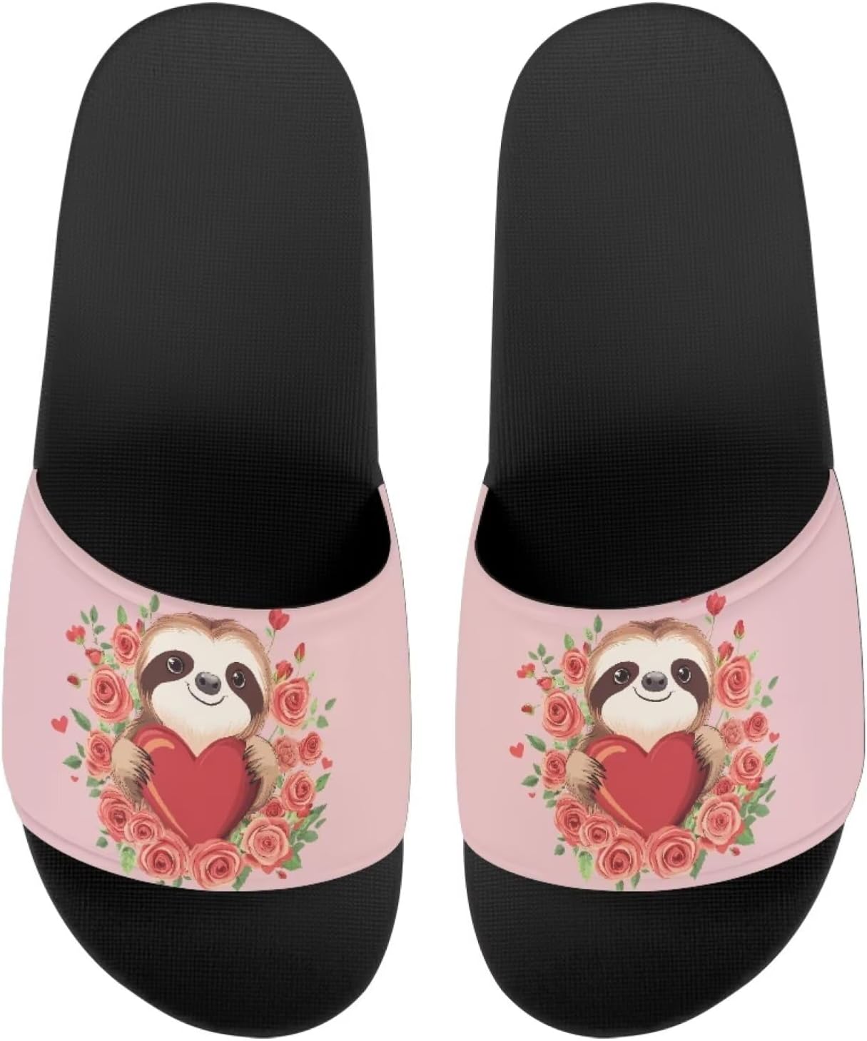 

Женские слайд-сандалии GETELINSENG с принтом слона, нескользящие летние домашние тапочки для девушек, шлепанцы на пляж, спортивные сандалии, Sloth Rose Flower